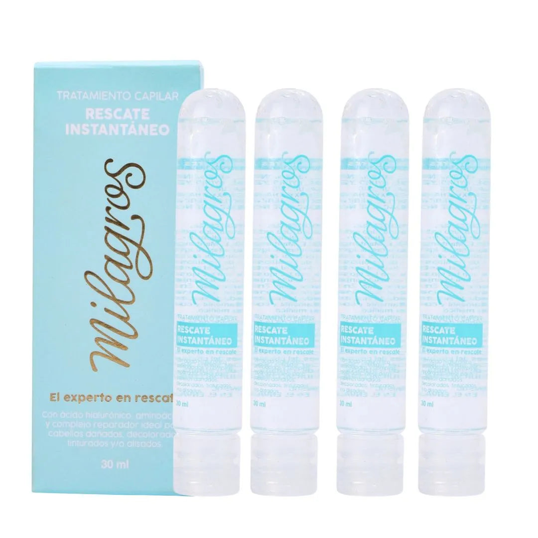 Ampolleta Tratamiento Capilar Rescate Instantáneo Milagros - Glow Beauty Distribuidores Milagros