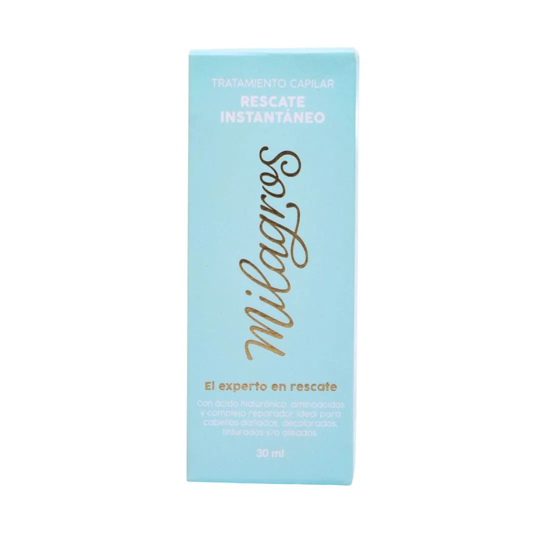 Ampolleta Tratamiento Capilar Rescate Instantáneo Milagros - Glow Beauty Distribuidores Milagros