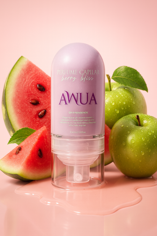 Bruma Antifrizz Berry Bliss Perfume Capilar Awua - Glow Beauty Distribuidores Milagros