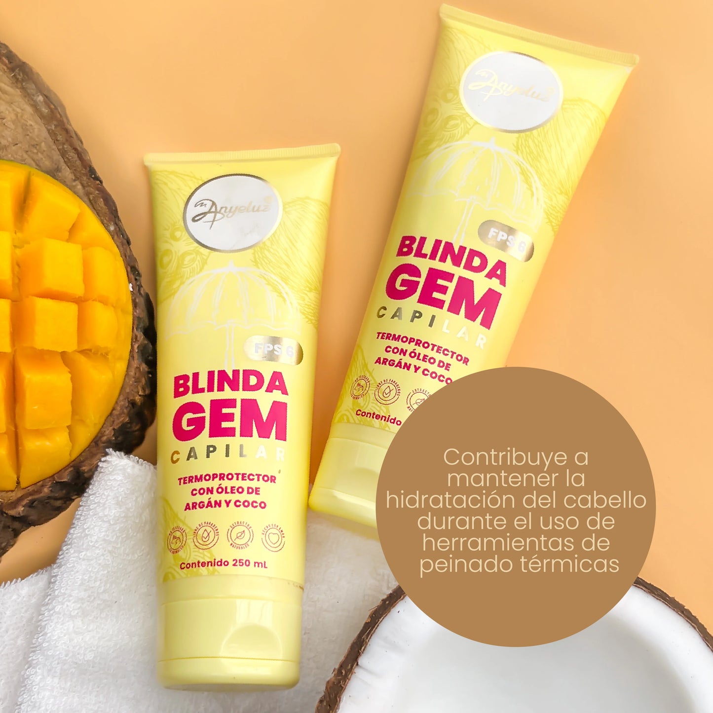 Blindagem Capilar Termoprotector 250 ml Anyeluz