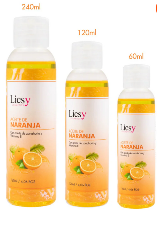 Aceite de Naranja Corporal Licsy - Glow Beauty Distribuidores Milagros