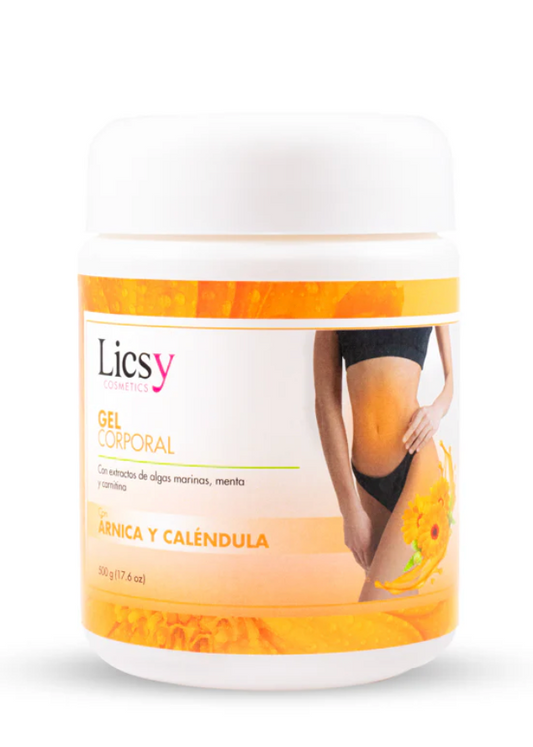 Gel Corporal Árnica y Caléndula Licsy - Glow Beauty Distribuidores Milagros