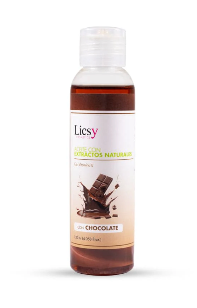 Aceite de Chocolate Corporal y Capilar Licsy - Glow Beauty Distribuidores Milagros