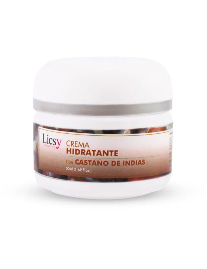 Crema Hidratante con Castaño de Indias Licsy 50ml - Glow Beauty Distribuidores Milagros