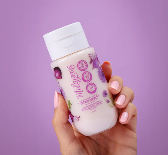 Acondicionador Antifrizz y Fortalecedor Con Extracto de Cebolla y Péptidos Mini 100Ml Milagros