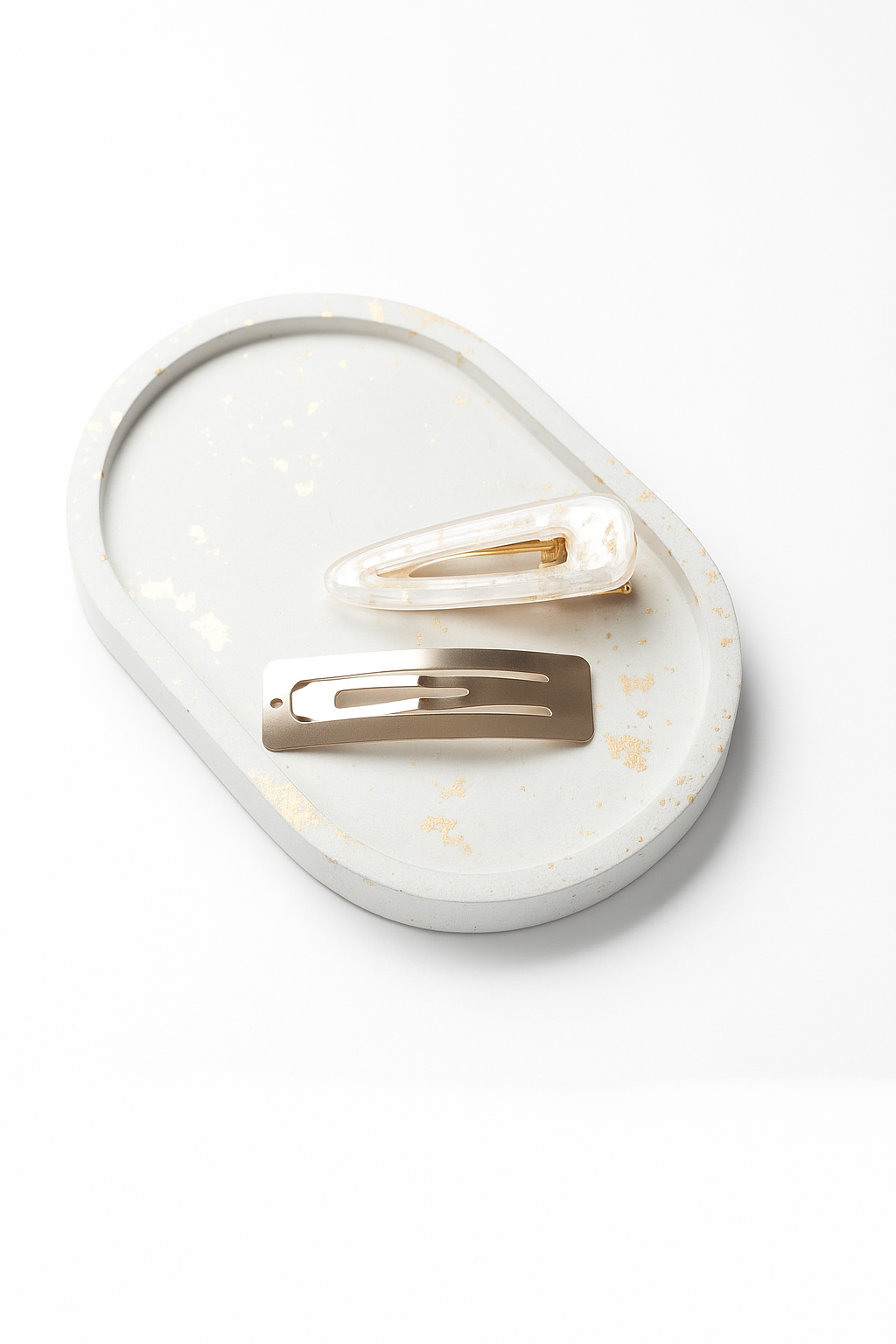Pinza Cabello Clip x2 Dorada Awua - Glow Beauty Distribuidores Milagros