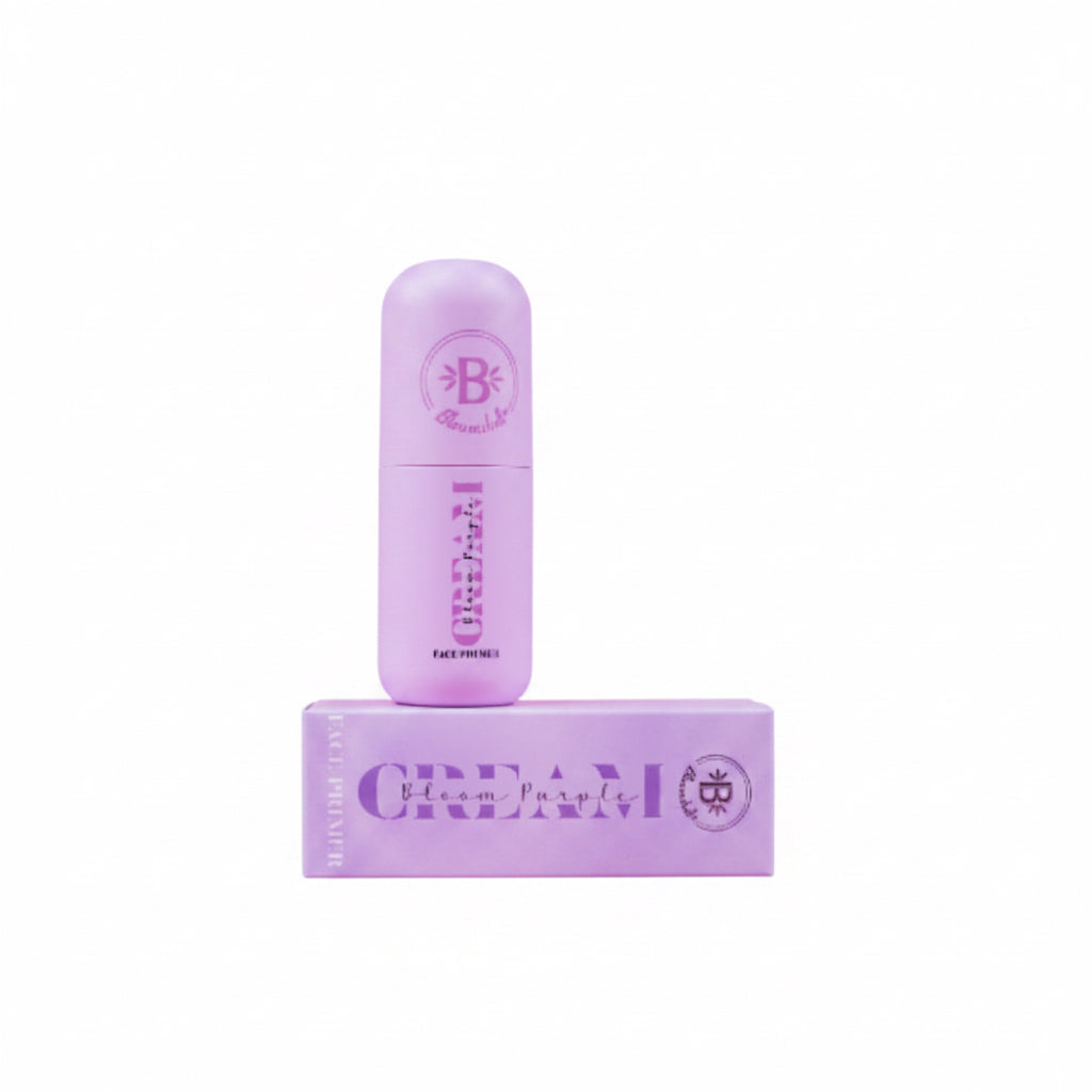 Primer morado Bloomshell Bloom cream Purple - Glow Beauty Distribuidores Milagros
