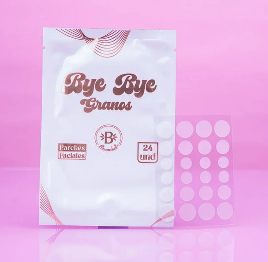 Parches anti acne 24 pcs bye bye granos bloomshell - Glow Beauty Distribuidores Milagros