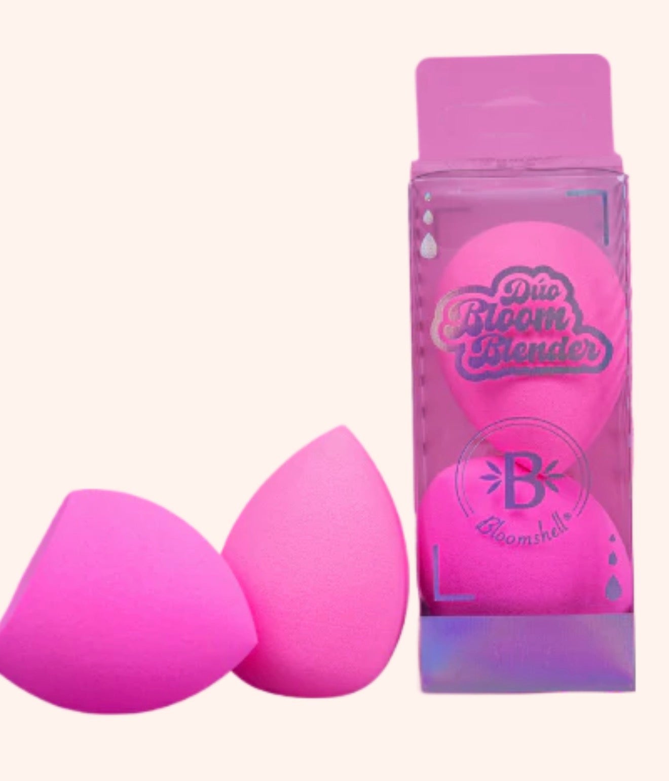 Duo Beauty Blender de Bloomshell Set Esponjas - Glow Beauty Distribuidores Milagros