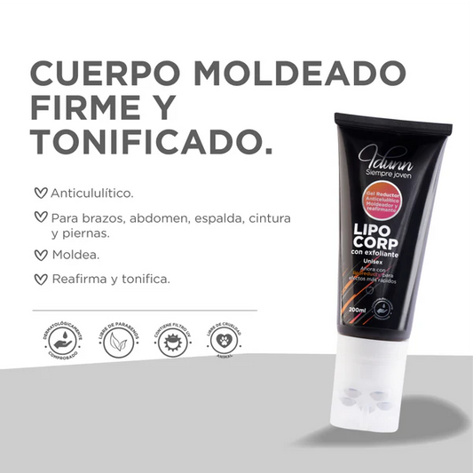 Lipocorp Gel Reductor Idunn Siempre Joven - Glow Beauty Distribuidores Milagros