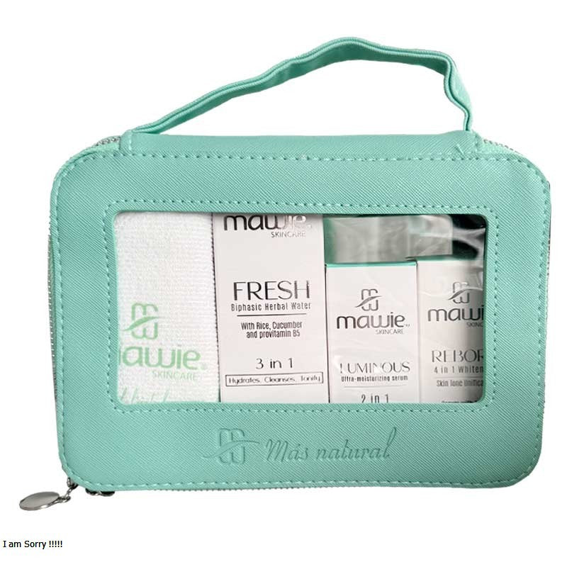 Kit Línea Skincare + Cosmetiquera Mawie