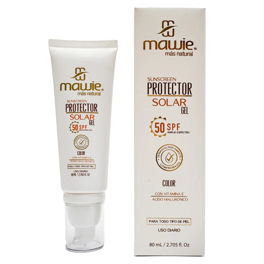 Protector Solar Color en Gel 50 SPF Mawie 80ml