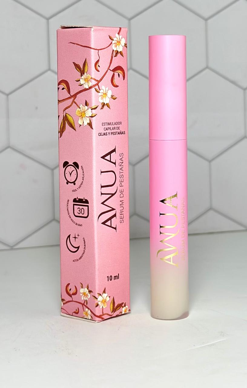 Serum estimulador Crecimiento Pestañas y Cejas 10 ml Awua