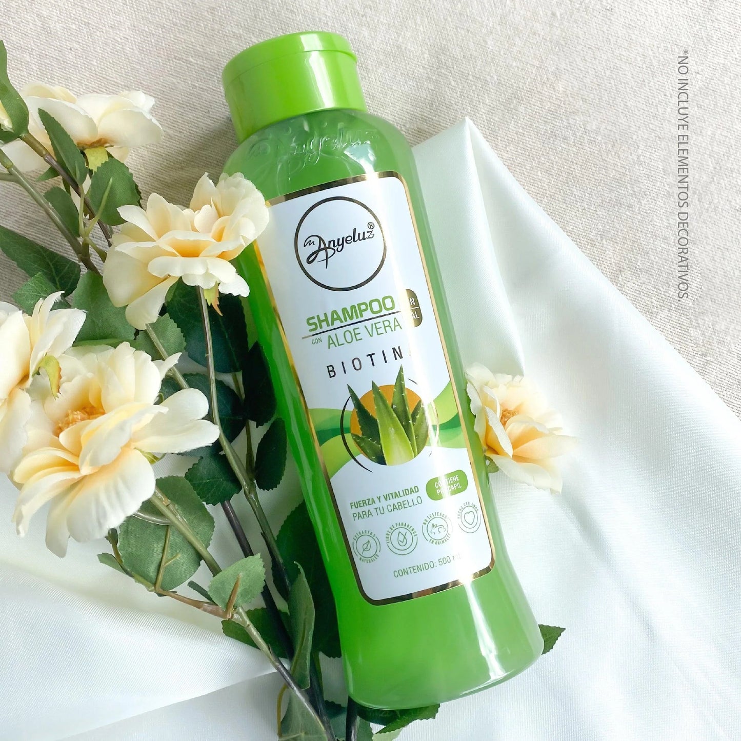 Shampoo con Aloe Vera para cabello graso 500 ml Anyeluz
