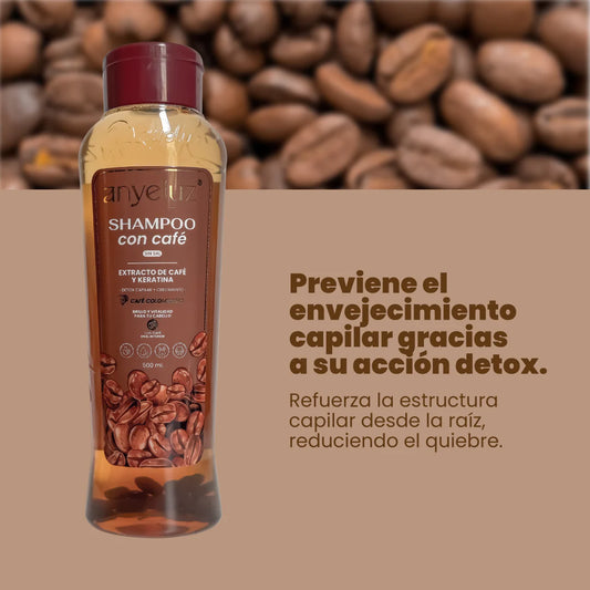 Shampo con Café 500 ml Anyeluz