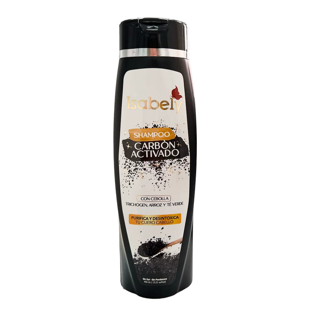 Shampoo Carbon Activado Isabely 450 ml