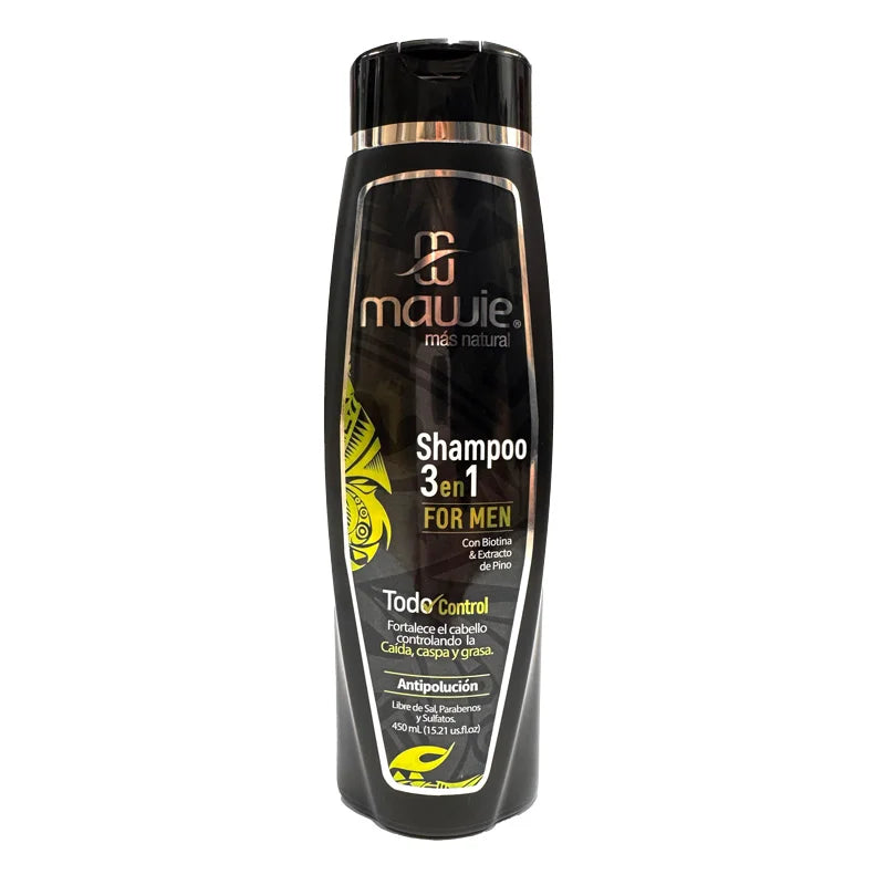 Shampoo for Men 3 en 1 Mawie 450 ml
