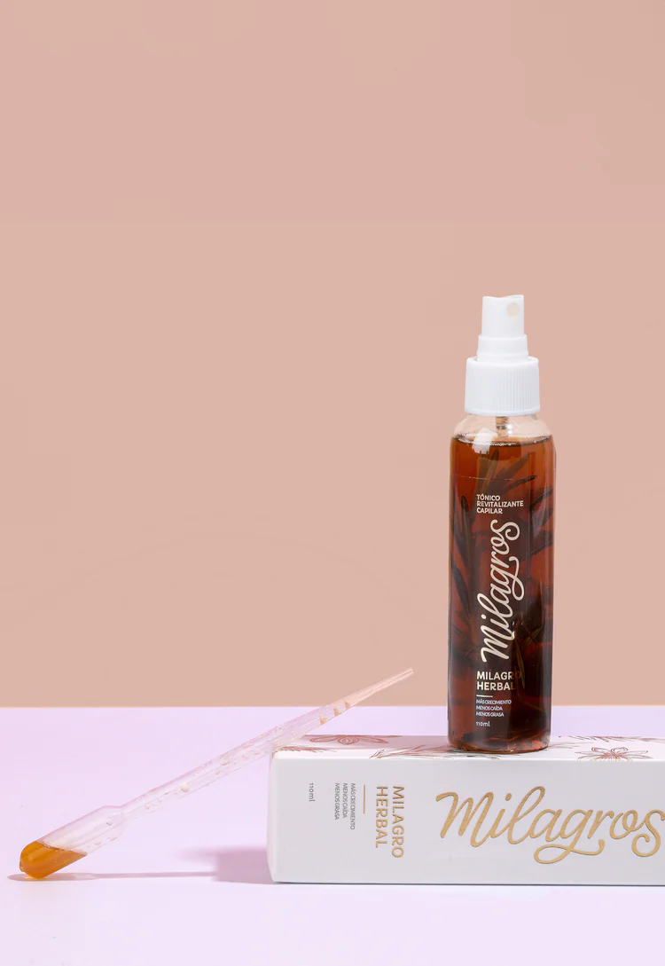 Tónico Revitalizante Capilar Milagro Herbal 110 ml Milagros - Glow Beauty Distribuidores Milagros