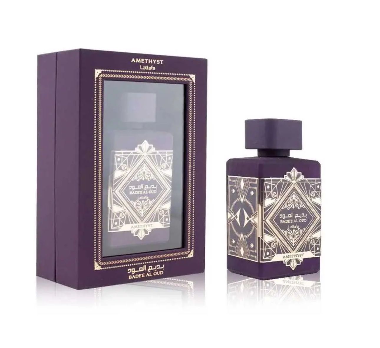 Perfume Badee Al Oud Amethyst Lattafa Aroma Exótico - Glow Beauty Distribuidores Milagros