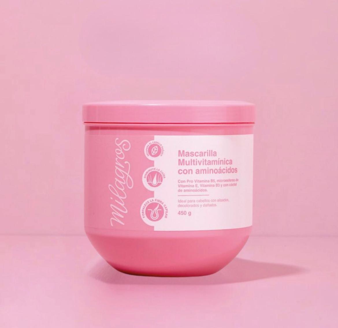 Mascarilla Multivitaminica con aminoácidos Milagros - Glow Beauty Distribuidores Milagros
