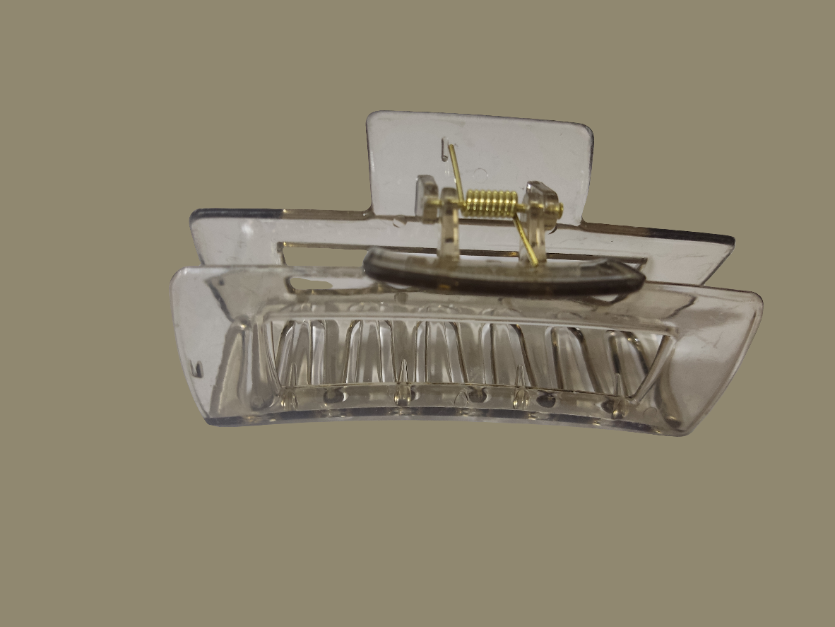 Pinza Cabello Chloe café Transparente Awua - Glow Beauty Distribuidores Milagros