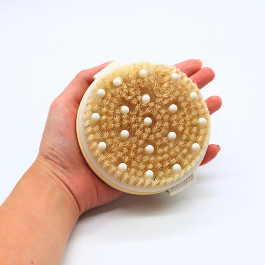 Cepillo Bambú Exfoliante Masaje - Glow Beauty Distribuidores Milagros
