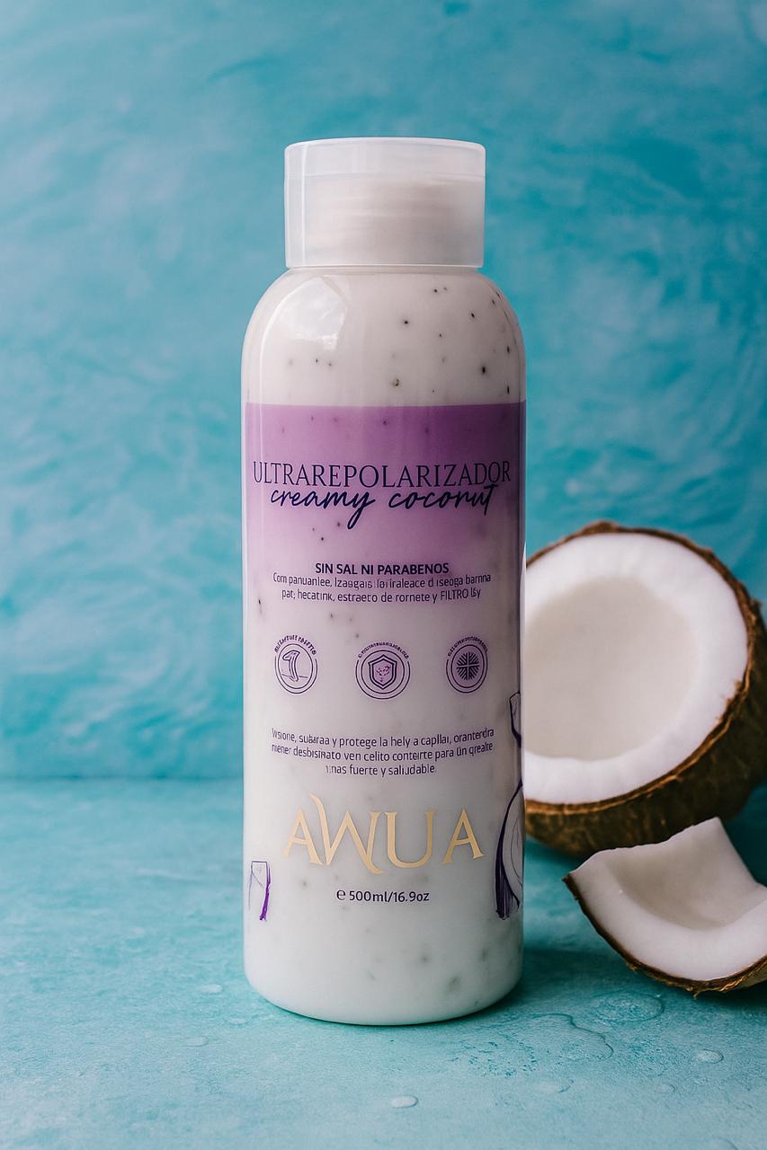 Ultrarepolarizador Tratamiento Capilar Creamy Coconut AWUA 500 ml