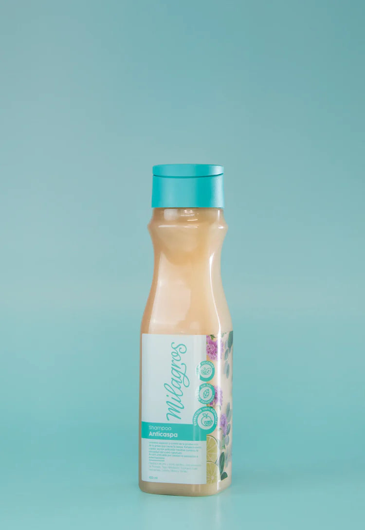Shampoo Anticaspa 450 ml Milagros - Glow Beauty Distribuidores Milagros
