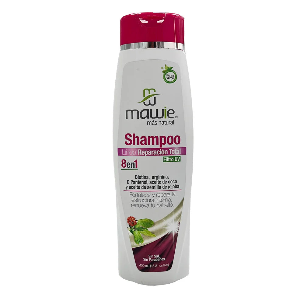 Shampoo Reparación Total 8 en 1 Mawie 450 ml