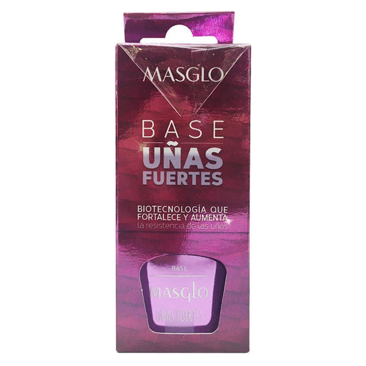 Esmalte Base Uñas Fuertes Masglo 13,5 ml - Glow Beauty Distribuidores Milagros