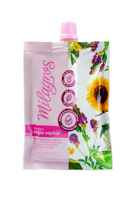 DoyPack Shampoo Magia Capilar Viajero Milagros - Glow Beauty Distribuidores Milagros