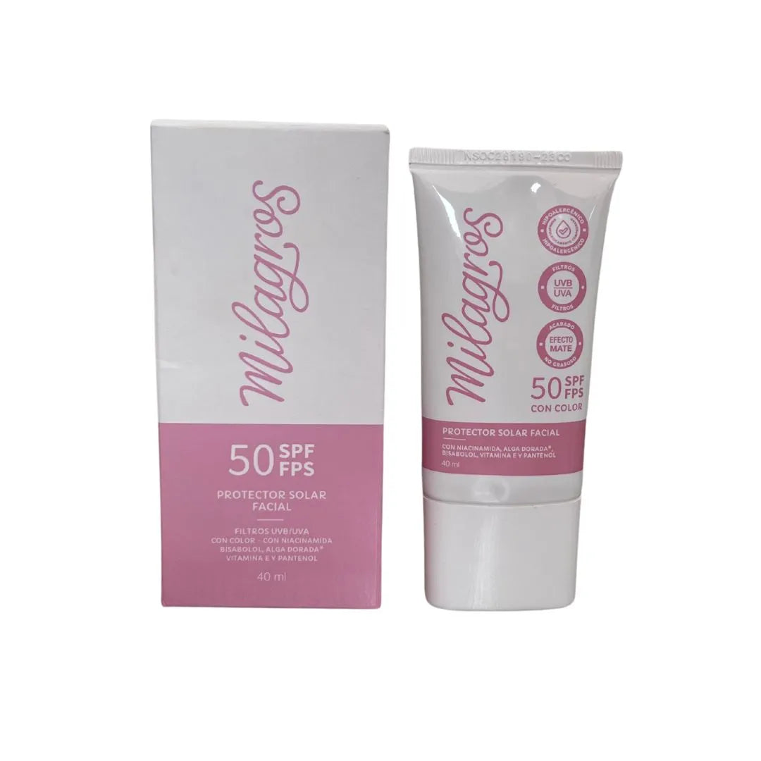 Protector Solar Con Color Milagros Bloqueador - Glow Beauty Distribuidores Milagros