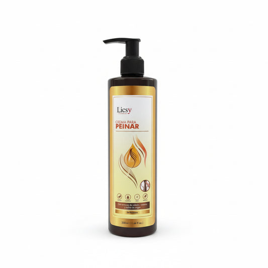 Crema para peinar extensiones con cebolla Licsy 350ml - Glow Beauty Distribuidores Milagros