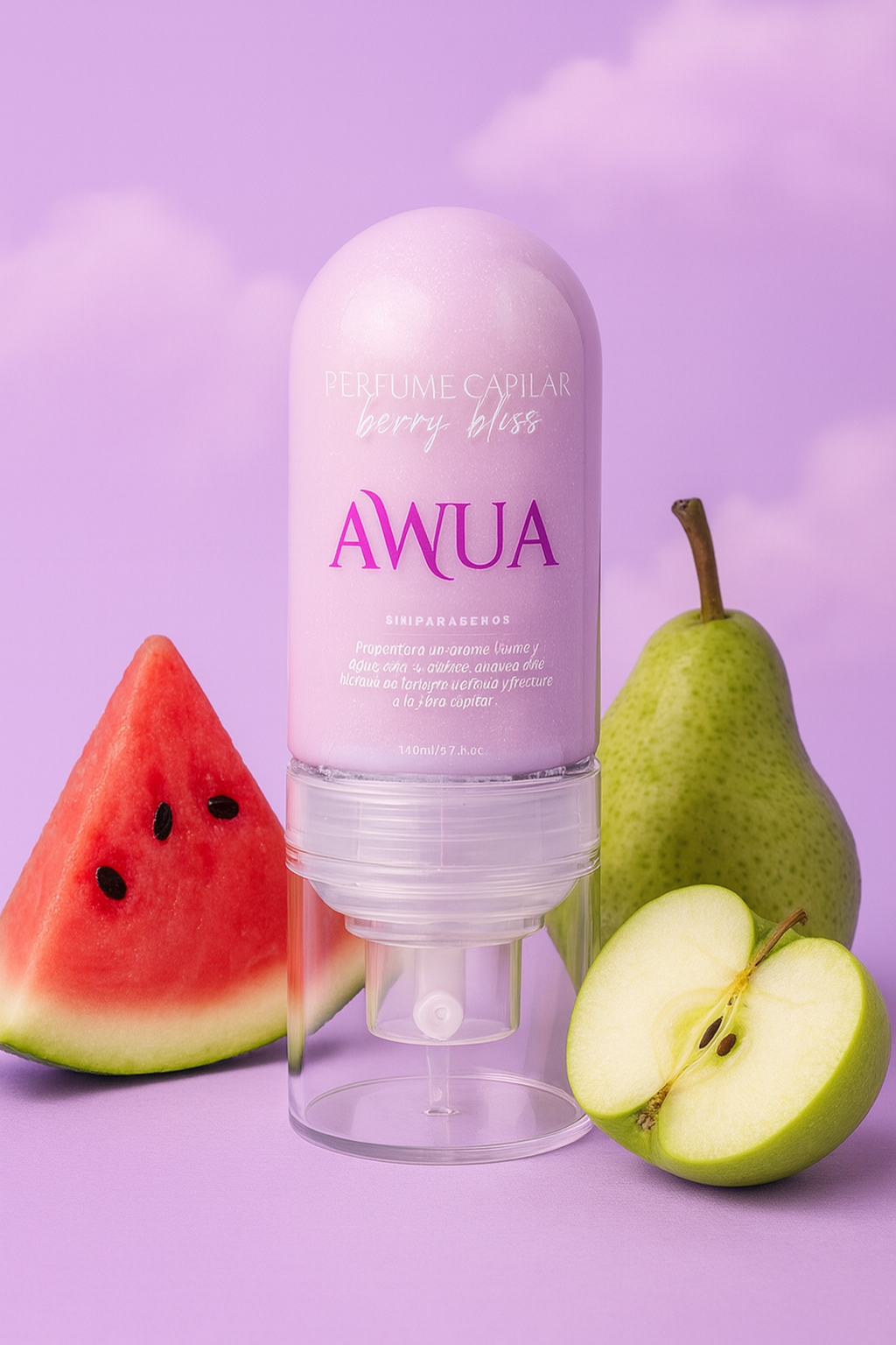 Bruma Antifrizz Berry Bliss Perfume Capilar Awua - Glow Beauty Distribuidores Milagros