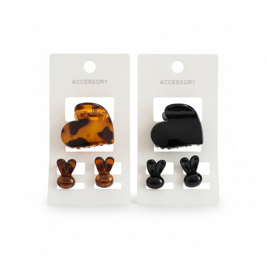 Set pinzas corazones x3 - Glow Beauty Distribuidores Milagros