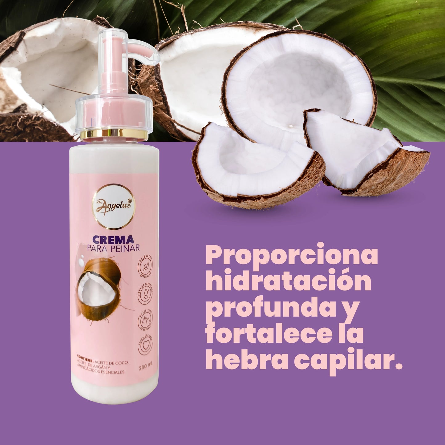 Crema para Peinar 250 ML Anyeluz