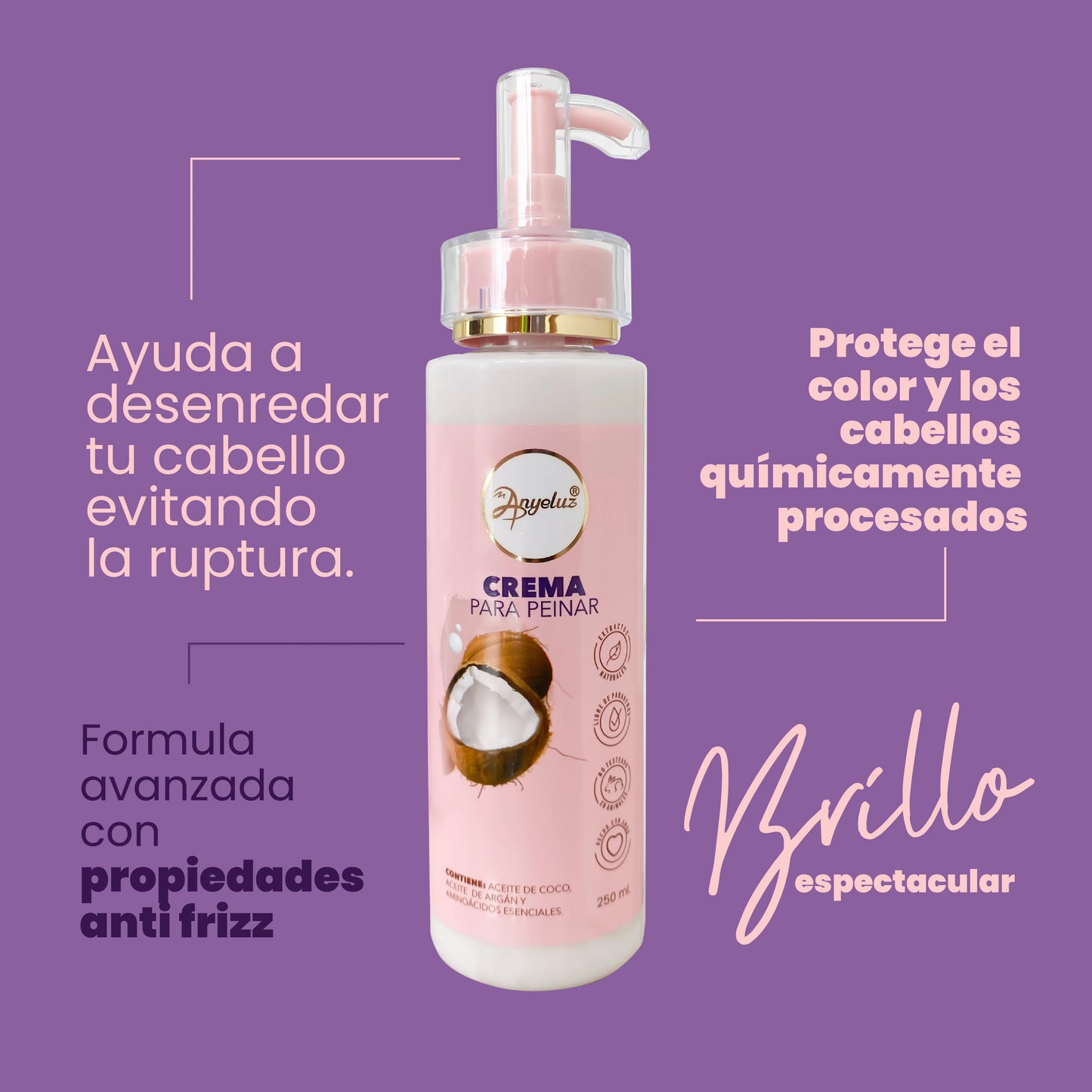 Crema para Peinar 250 ML Anyeluz