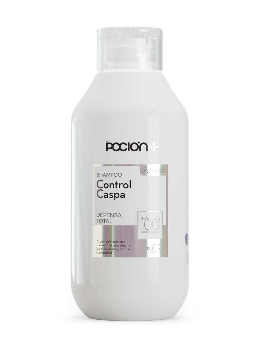 Shampoo Control Caspa Poción 450ml - Glow Beauty Distribuidores Milagros