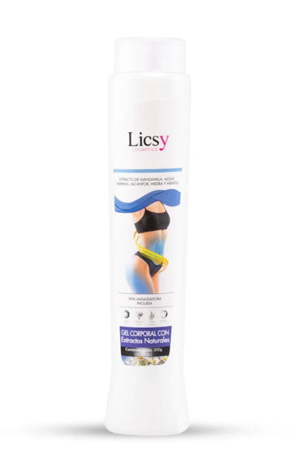 Gel Frío Corporal con Extractos Naturales Licsy - Glow Beauty Distribuidores Milagros