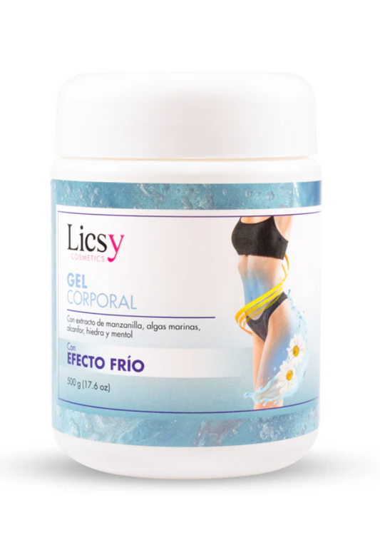 Gel Frío Corporal con Extractos Naturales Licsy - Glow Beauty Distribuidores Milagros