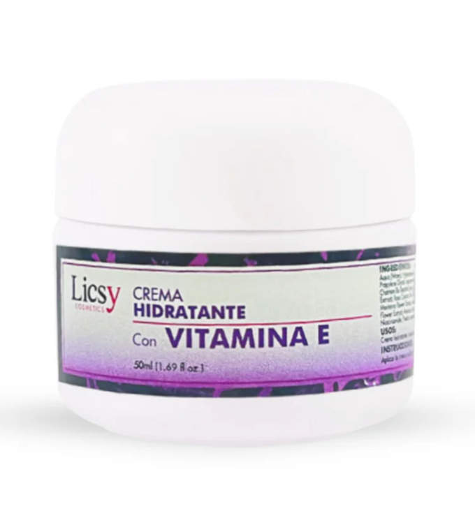 Crema Hidratante Con Vitamina E 50ml Licsy