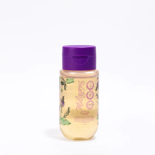Shampoo Ultra Nutritivo Premium Mini 100ml Milagros - Glow Beauty Distribuidores Milagros