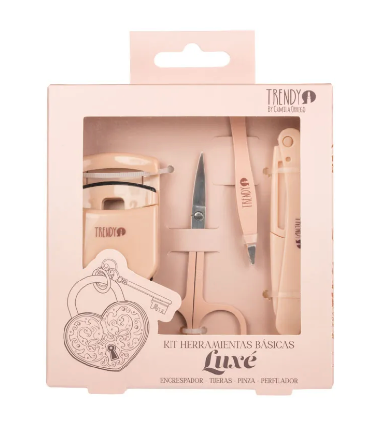 Kit Herramientas Básicas Luxé Belleza Encrespador Tijeras Depilador Trendy