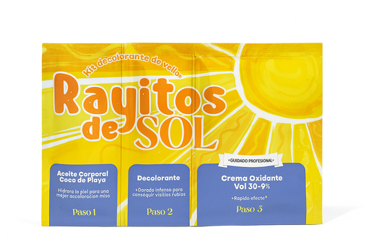 Kit decolorante de Vellos Rayitos de Sol - Glow Beauty Distribuidores Milagros