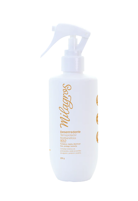 Desenredante Termorpotector Multibeneficios Gold Milagros - Glow Beauty Distribuidores Milagros