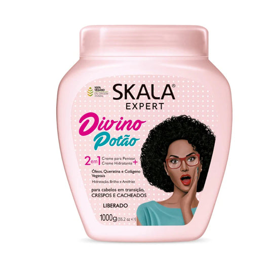 Crema para Peinar para Cabello Crespo, Afro y en Transición Divino Potão Skala 1000 gr
