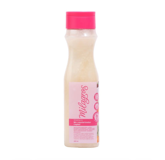 Shampoo Biorepolarizador Milagros 450ml - Glow Beauty Distribuidores Milagros