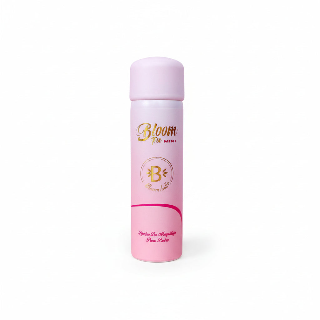 Fijador en aerosol Bloomshell Bloom Fix Grande - Glow Beauty Distribuidores Milagros
