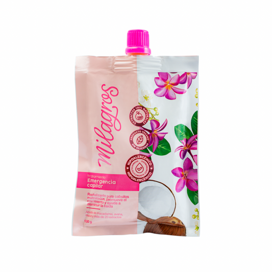 Doypack Tratamiento Emergencia Viajero Milagros - Glow Beauty Distribuidores Milagros