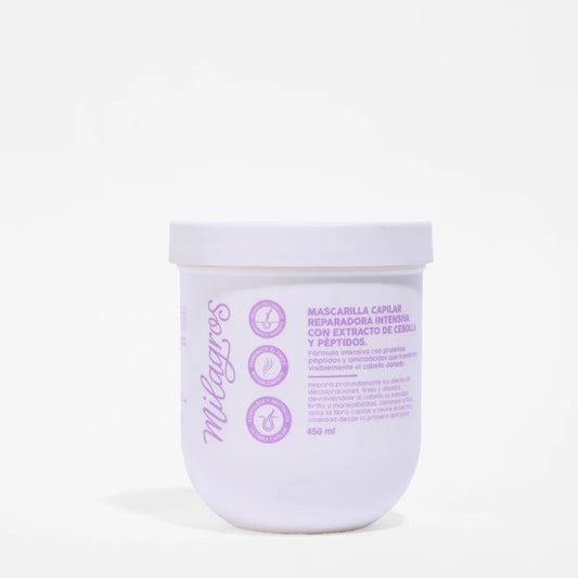 Mascarilla Capilar Reparadora Intensiva con Cebolla y Péptidos Milagros 450 ml